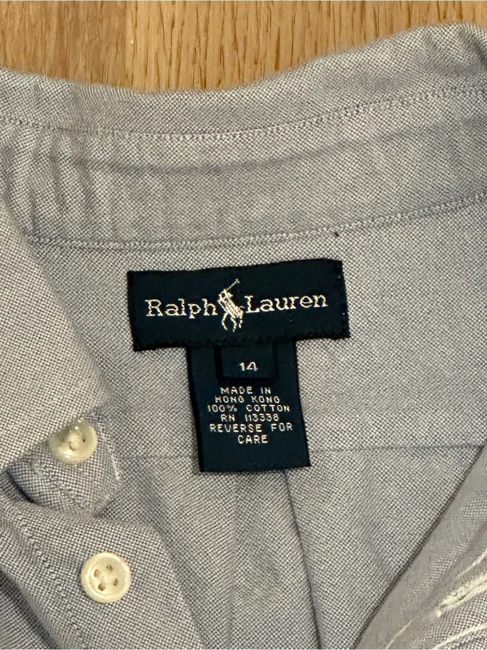 Ralph Lauren classic button